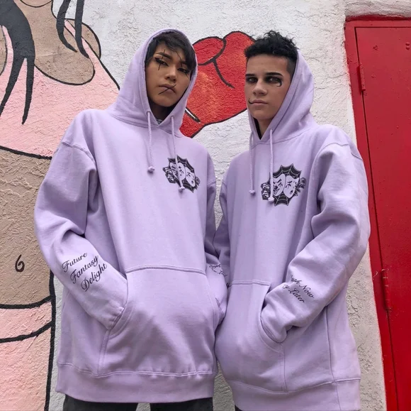 Future Fantasy Delight Lavender Hoody Laugh Now Cry Later Unisex Small Clowns - Picture 3 of 9